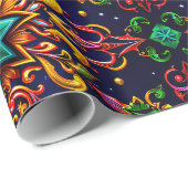 ~ Meerkleurige kerstcadeaus ~ Cadeaupapier (Rol Hoek)
