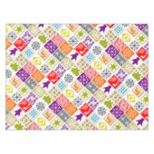 Meerkleurige Kerstmis Tafelkleed (Voorkant (Horizontaal))