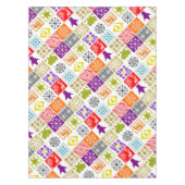 Meerkleurige Kerstmis Tafelkleed (Voorkant)