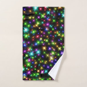 Meerkleurige Kerstster Stralen-57191 Handdoek