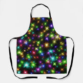 Meerkleurige Kerstster Stralen-57191 Schort (Voorkant)