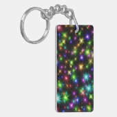 Meerkleurige Kerstster Stralen-57191 Sleutelhanger (Voorkant Links)