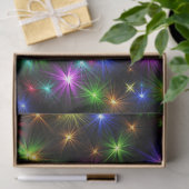 Meerkleurige Kerstster Stralen-57191 Tissuepapier (Geschenk)