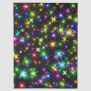 Meerkleurige Kerstster Stralen-57191 Tissuepapier