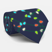 Meerkleurige kerstverlichting stropdas (Opgerold)