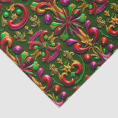 ~ Meerkleurige kerstverpakking ~ Tissuepapier (Detail)