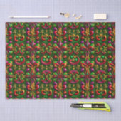 ~ Meerkleurige kerstverpakking ~ Tissuepapier (Craft)