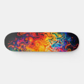 Meerkleurige kleuren van Abstracte verf in kleur  Persoonlijk Skateboard (Horizontaal)