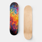 Meerkleurige kleuren van Abstracte verf in kleur  Persoonlijk Skateboard (Voorkant)