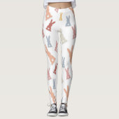 Meerkleurige konijnenkonijn leggings (Voorkant)