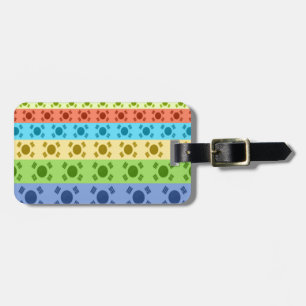 Meerkleurige Koreaanse vlag Art Print Bagagelabel