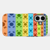 Meerkleurige Koreaanse vlag Art Print Case-Mate iPhone Case (Achterkant (horizontaal))