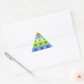 Meerkleurige Koreaanse vlag Art Print Sticker (Envelop)