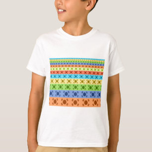 Meerkleurige Koreaanse vlag Art Print T-shirt