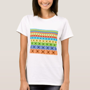 Meerkleurige Koreaanse vlag Art Print T-shirt