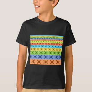 Meerkleurige Koreaanse vlag Art Print T-shirt