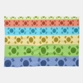 Meerkleurige Koreaanse vlag Art Print Theedoek (Horizontaal)