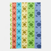 Meerkleurige Koreaanse vlag Art Print Theedoek (Verticaal)