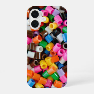 Meerkleurige kralenpatroon iPhone Hoesje iPhone 16 Hoesje