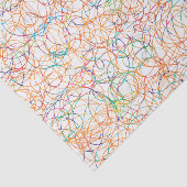 Meerkleurige kriebels tissuepapier (Detail)