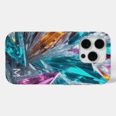 Meerkleurige kristallen Case-Mate iPhone case (Achterkant (horizontaal))