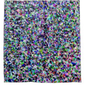 Meerkleurige kristallen douchegordijn (Voorkant)