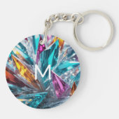 Meerkleurige kristallen sleutelhanger (Achterkant)