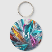 Meerkleurige kristallen sleutelhanger (Achterkant)