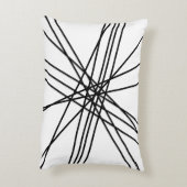 Meerkleurige kruisende lijnen accent kussen (Achterkant (Verticaal))