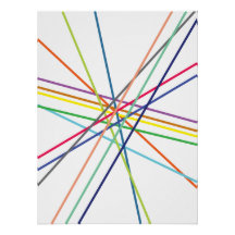 Meerkleurige kruisende lijnen