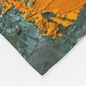 meerkleurige lagen olieverf op de kunstenaar fleece deken (Hoek)