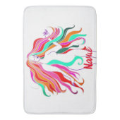 Meerkleurige, langharige godin Thunder_Cove Badmat (Voorkant Verticaal)