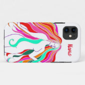 Meerkleurige, langharige godin Thunder_Cove Case-Mate iPhone Case (Achterkant (horizontaal))