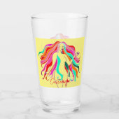 Meerkleurige, langharige godin Thunder_Cove Glas (Achterkant)