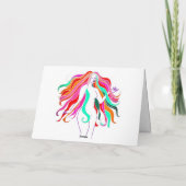 Meerkleurige, langharige godin Thunder_Cove Kaart (Achterkant)