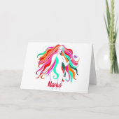 Meerkleurige, langharige godin Thunder_Cove Kaart (Voorkant)