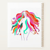 Meerkleurige, langharige godin Thunder_Cove Planner (Achterkant)