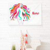 Meerkleurige, langharige godin Thunder_Cove Spandoek (Insitu)