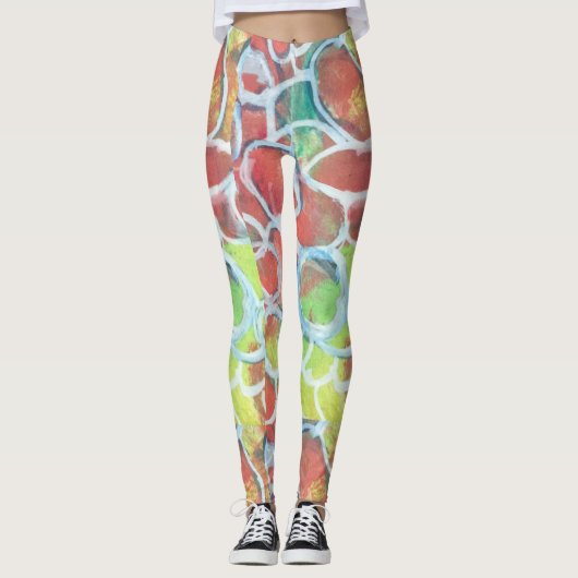 Meerkleurige Leggings (Voorkant)