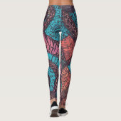 Meerkleurige Leggings met patronen (Achterkant)