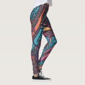 Meerkleurige Leggings met patronen (Rechts)