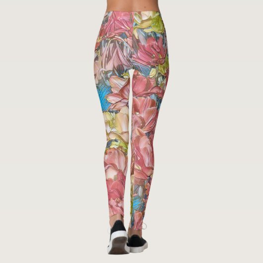 Meerkleurige Leggings van Floral (Beauty) (Achterkant)