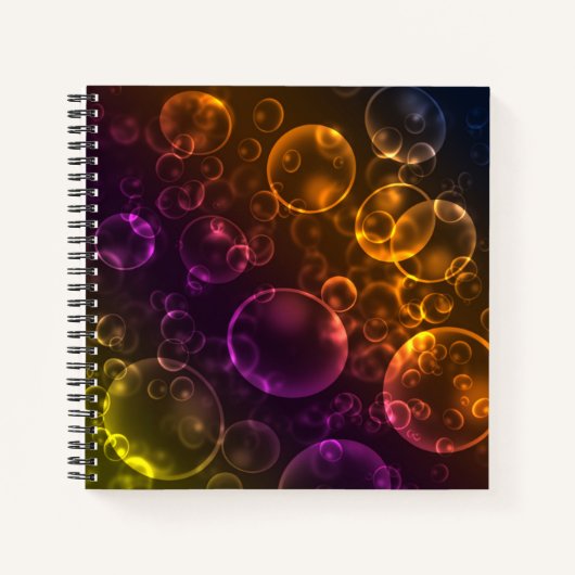 Meerkleurige lenzen, bokeh notitieboek (Voorkant)