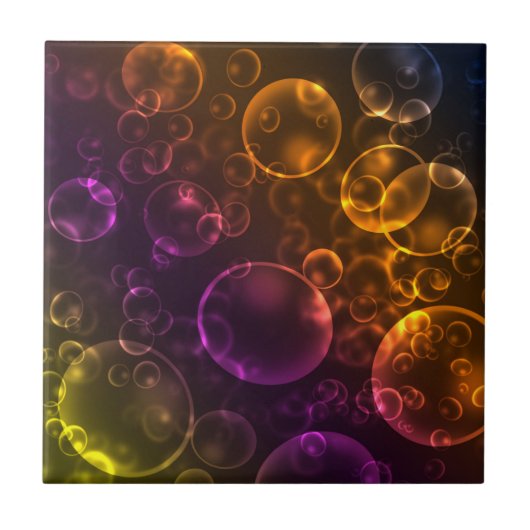 Meerkleurige lenzen tegeltje (Voorkant)