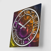 Meerkleurige lenzen vierkante klok (Hoek)