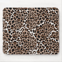 Meerkleurige Leopard Print Mousepad