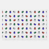 Meerkleurige lieveheersbeestjes inpakpapier vel (Voorkant 2)