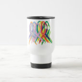 Meerkleurige linten voor Bewustheid Reisbeker (Center)