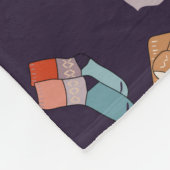 Meerkleurige, luie trui, warm, herfst, winter. fleece deken (Hoek)