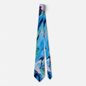 Meerkleurige marmer Stone textuur Stropdas (Voorkant)